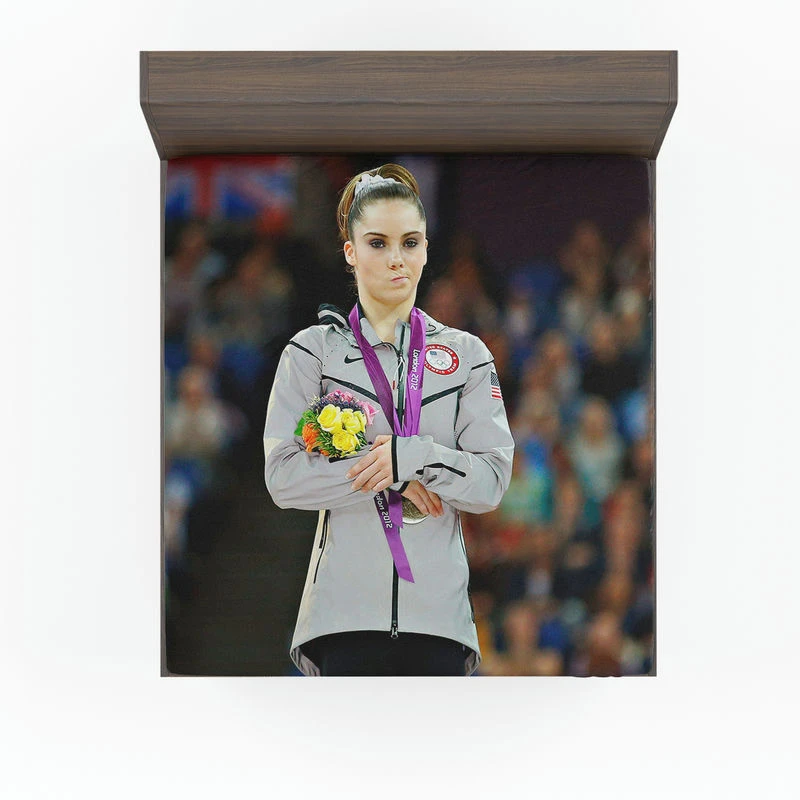 Mckayla Maroney Olympic Gymnastic Player Fitted Sheet