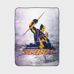 Melbourne Storm Australian Rugby League Club Fleece Blanket 1