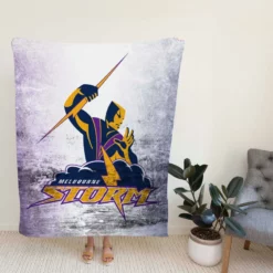 Melbourne Storm Australian Rugby League Club Fleece Blanket