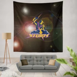 Melbourne Storm Professional NRL Rugby Club Tapestry