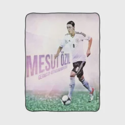 Mesut Ozil Confederations Cup Football Player Fleece Blanket 1