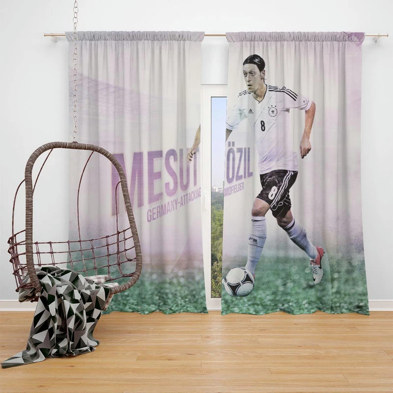 Mesut Ozil Confederations Cup Football Player Window Curtain