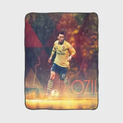 Mesut Ozil Enthusiastic FA Cup Sports Player Fleece Blanket 1