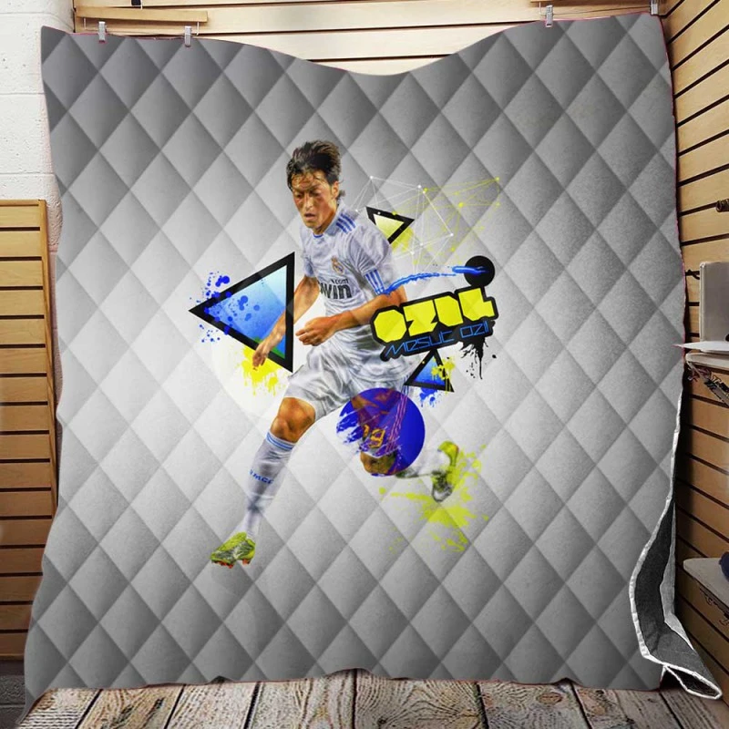 Mesut Ozil Extraordinary Football Player Quilt Blanket