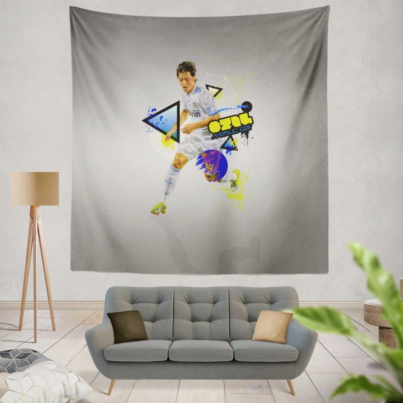 Mesut Ozil Extraordinary Football Player Tapestry