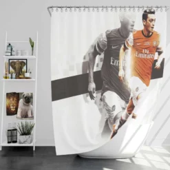 Mesut Ozil Fastidious Soccer Player Shower Curtain