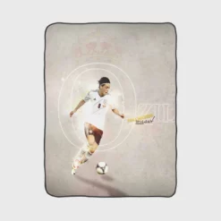 Mesut Ozil  Germany Football Player Fleece Blanket 1