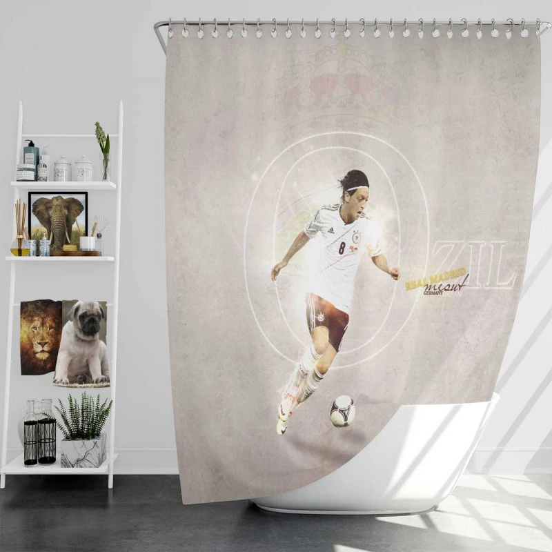 Mesut Ozil  Germany Football Player Shower Curtain