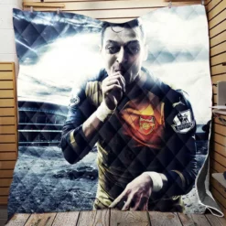 Mesut Ozil Hardy Arsenal Football Player Quilt Blanket