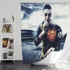 Mesut Ozil Hardy Arsenal Football Player Shower Curtain