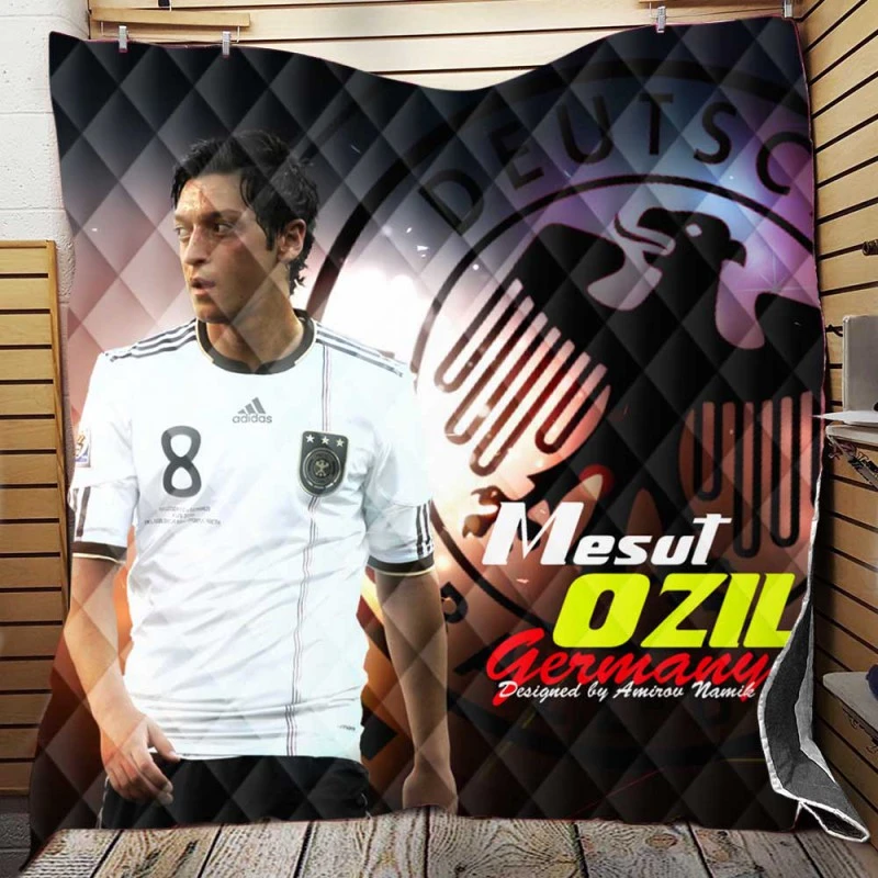 Mesut Ozil Professional Football Player Quilt Blanket