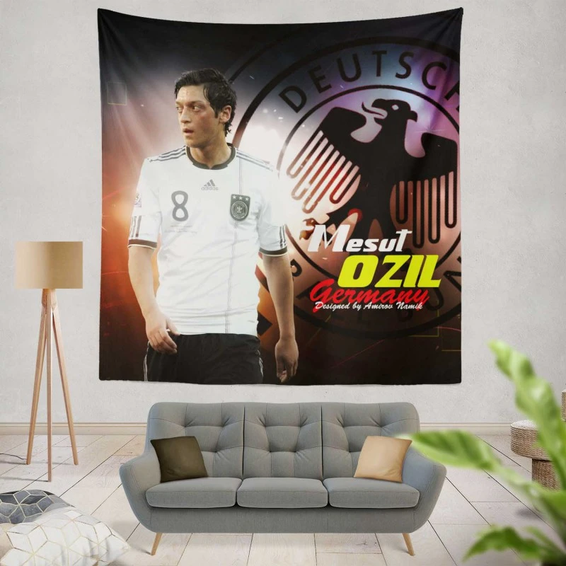 Mesut Ozil Professional Football Player Tapestry