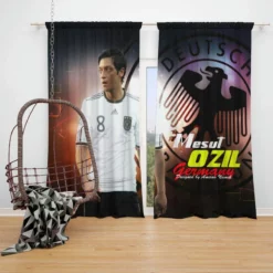 Mesut Ozil Professional Football Player Window Curtain