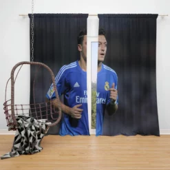 Mesut Ozil Soccer Player Window Curtain