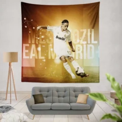 Mesut Ozil Spanish Real Madrid Footballer Tapestry