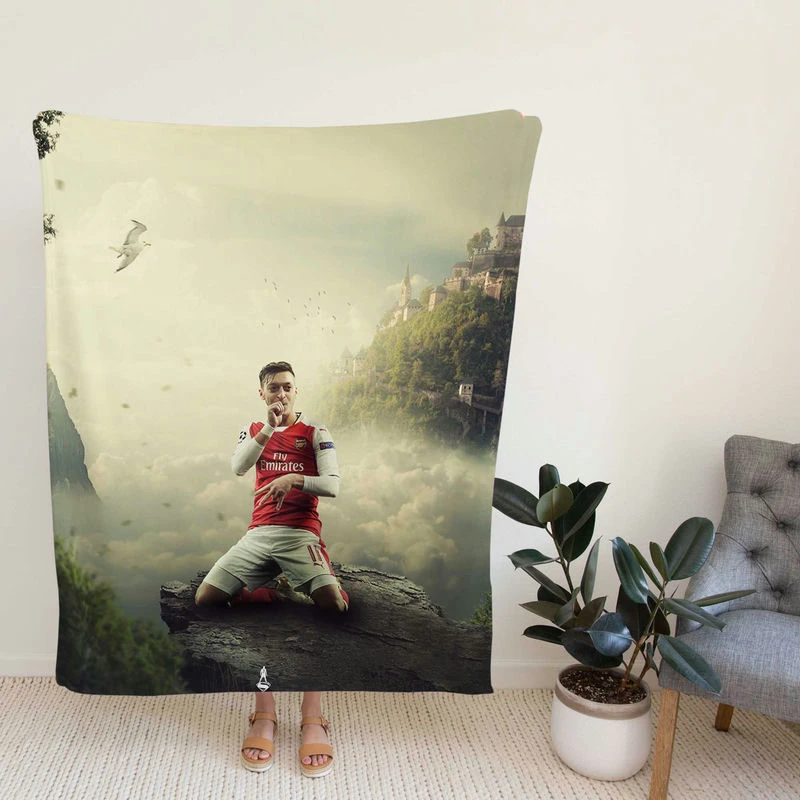 Mesut Ozil Sports Player Animated Fleece Blanket