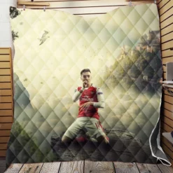 Mesut Ozil Sports Player Animated Quilt Blanket