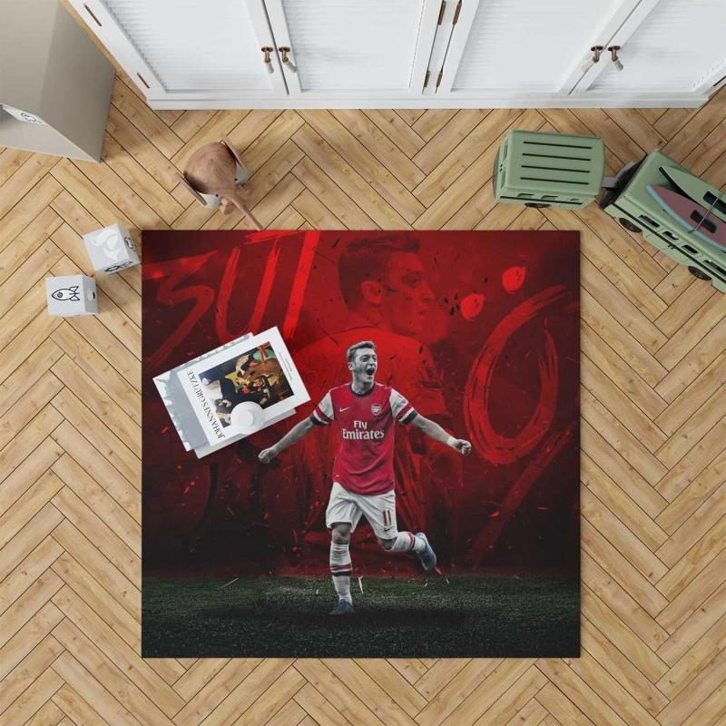 Mesut Ozil Sports Player Rug