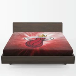Miami Heat American Professional Basketball Team Fitted Sheet 1