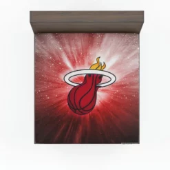 Miami Heat American Professional Basketball Team Fitted Sheet