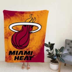 Miami Heat Energetic NBA Basketball Club Fleece Blanket