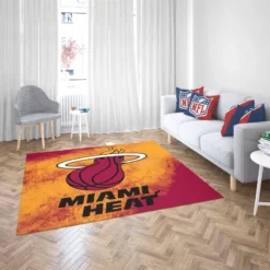 Miami Heat Energetic NBA Basketball Club Rug 2