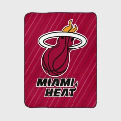 Miami Heat Popular NBA Basketball Club Fleece Blanket 1