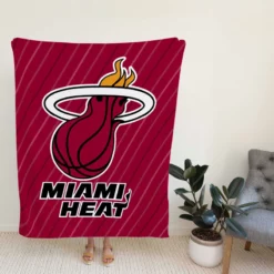 Miami Heat Popular NBA Basketball Club Fleece Blanket
