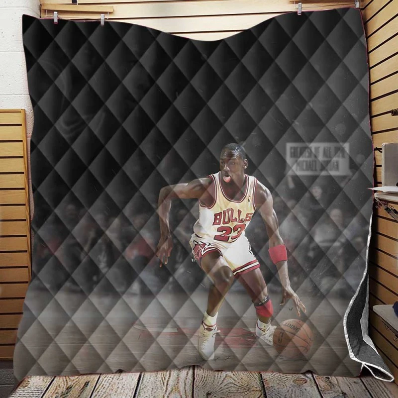 Michael Jordan Professional Basketball Player Quilt Blanket