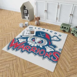 Michigan Warriors Professional Ice Hockey Team Rug 1