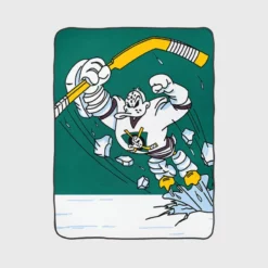 Mighty Anaheim Ducks Best NHL Ice Hockey Club in America Fleece Blanket 1