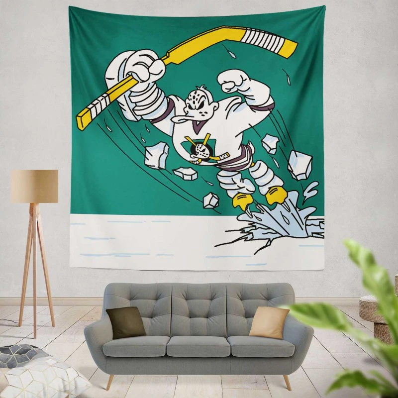 Mighty Anaheim Ducks Best NHL Ice Hockey Club in America Tapestry