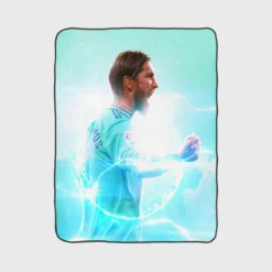 Mighty Footballer Sergio Ramos Fleece Blanket 1