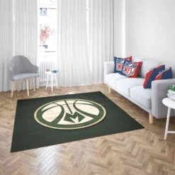 Milwaukee Bucks Energetic NBA Basketball Club Rug 2