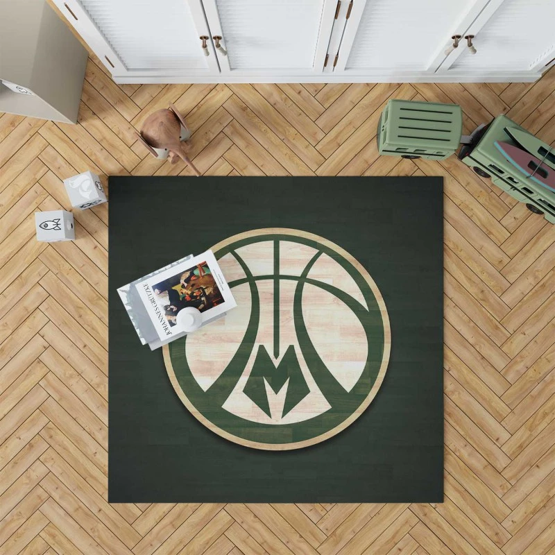 Milwaukee Bucks Energetic NBA Basketball Club Rug