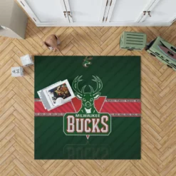 Milwaukee Bucks Excellent NBA Basketball Team Rug