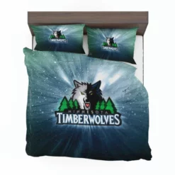 Minnesota Timberwolves Energetic NBA Club Bedding Set 1