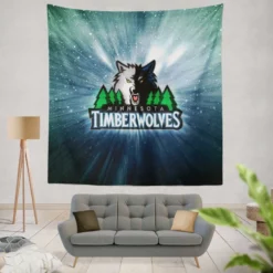 Minnesota Timberwolves Energetic NBA Club Tapestry
