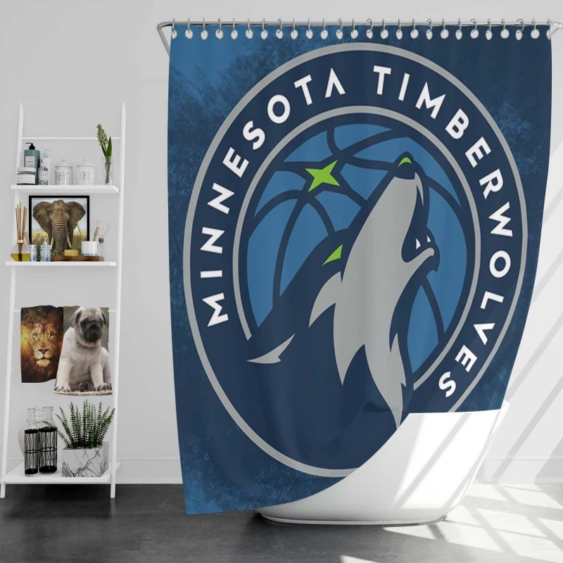 Minnesota Timberwolves Excellent NBA Team Shower Curtain