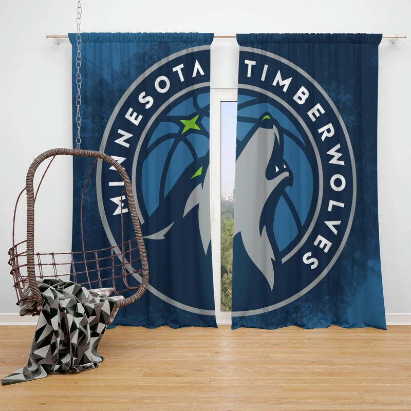 Minnesota Timberwolves Excellent NBA Team Window Curtain