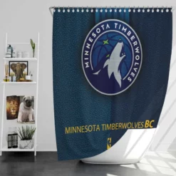 Minnesota Timberwolves Popular NBA Club Shower Curtain