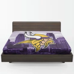 Minnesota Vikings Popular NFL American Football Team Fitted Sheet 1
