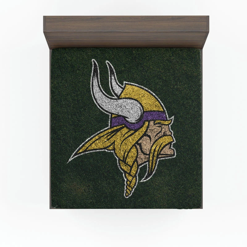 Minnesota Vikings Professional American Football Team Fitted Sheet