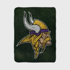 Minnesota Vikings Professional American Football Team Fleece Blanket 1