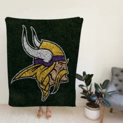Minnesota Vikings Professional American Football Team Fleece Blanket