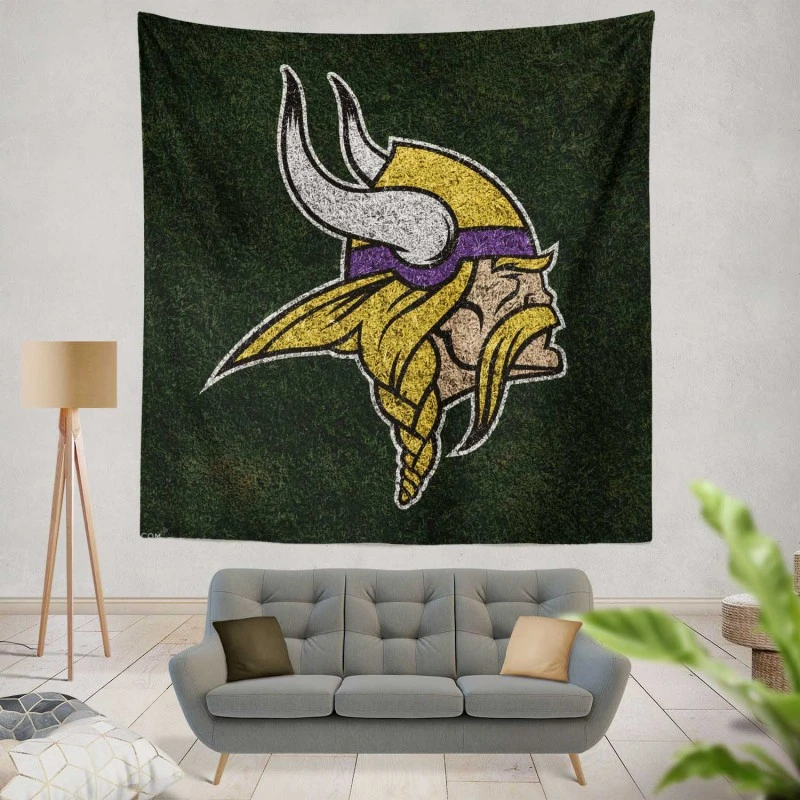 Minnesota Vikings Professional American Football Team Tapestry