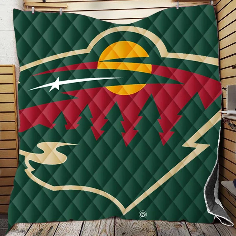 Minnesota Wild Professional NHL Hockey Club Quilt Blanket