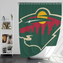 Minnesota Wild Professional NHL Hockey Club Shower Curtain