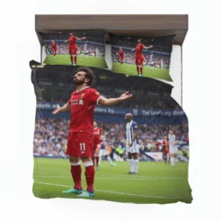 Mohamed Salah Celebrated Football Player Bedding Set 1