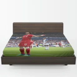 Mohamed Salah Celebrated Football Player Fitted Sheet 1